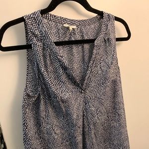 Joie Blue Patterned Women's Dress Tank